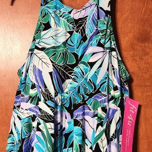 Fit 4 Ur Hips Hi Neck 2 Tier Top - NWT